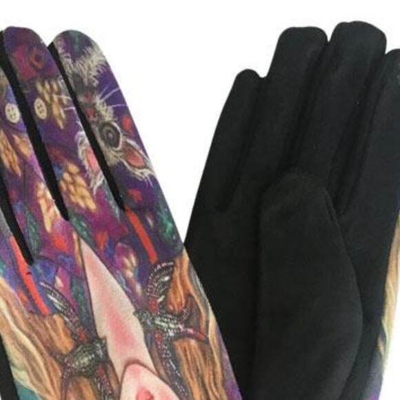 Women's Fall Winter Gloves Touch Screen Friendly Micro Suede Fashionista - Picture 3 of 4